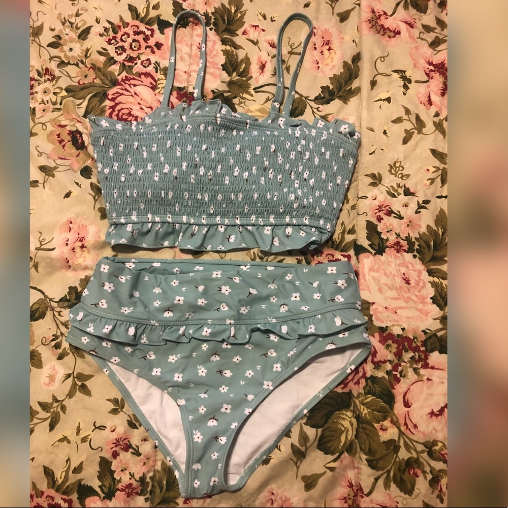 Cupshe Ruffle High Waisted Two Piece